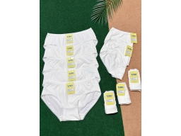 QUẦN LÓT NỮ SAKI 211 - LỐC 10 - TRẮNG QUẦN LÓT NỮ SAKI 211 - LỐC 10 - TRẮNG